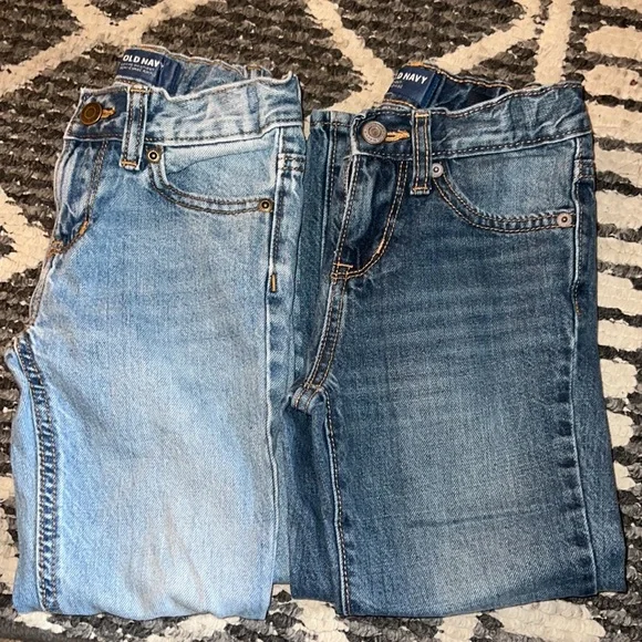 Lot of 2 Old Navy Boy’s Size 5 Bootcut Jeans - Picture 1 of 7